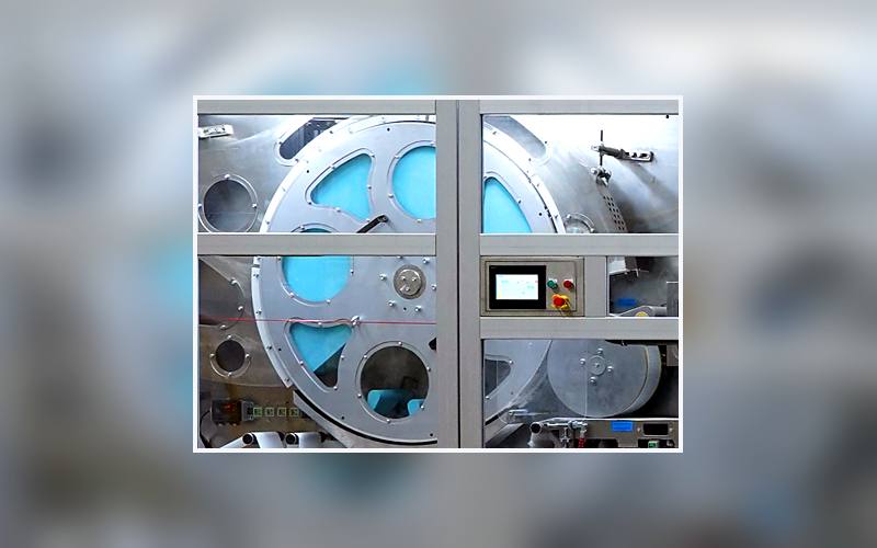 Station 03 Forming Drum on a sanitary napkin production line