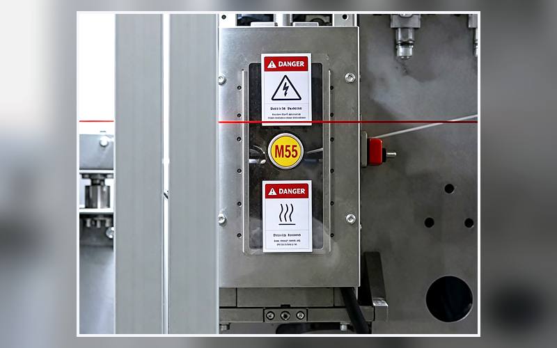 Station 13 Peripheral Sealing on a sanitary napkin production line