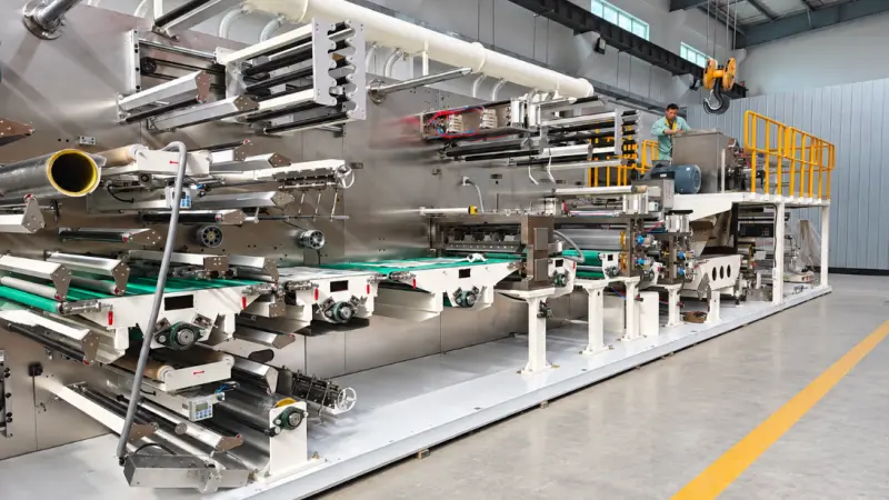 High-End Underpad Production Line Assembly at Dane Machinery